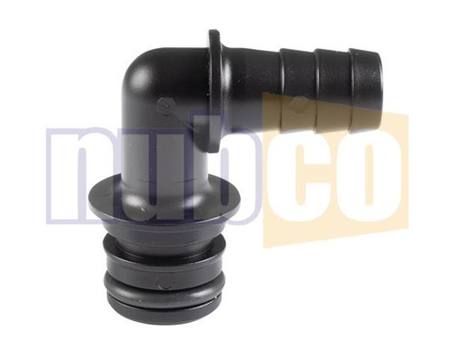 3/4" QUICK CONNECT X 1/2" HOSE BARB ELBOW CONNECTOR