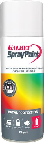 350G AEROSOL SPRAY PAINT - HIGH GLOSS WHITE
