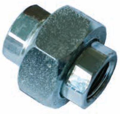 40MM GAL STEEL F+F SS UNIONS