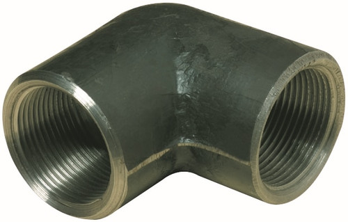 65MM BLACK STEEL F+F ELBOWS 90DEG