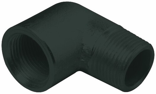 20MM BLACK STEEL M+F ELBOWS 90DEG