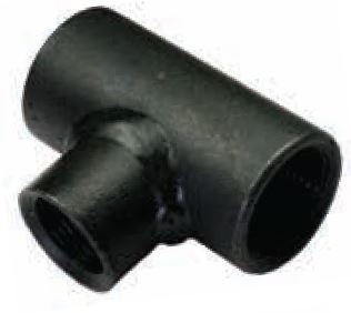 50X25MM BLACK STEEL TEES