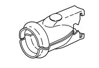 UNIVERSAL RAIL CLAMP BUTT 40NB - GALV