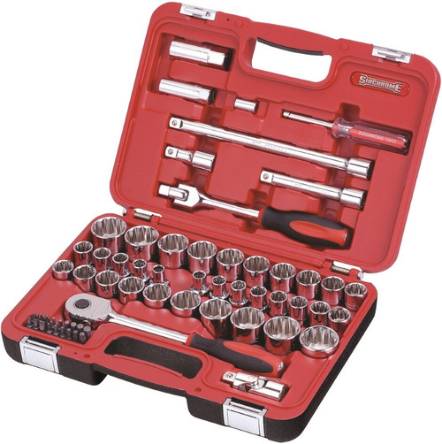 61PCE 1/2\" DRIVE METRIC/AF BLOW MOULD SOCKET SET