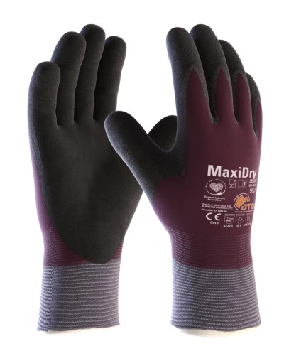 SZ.8 (M) MAXIDRY ZERO FREEZER NITRILE COATED GLOVES