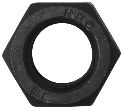 1/4 UNC GR8 BLK HEX NUT
