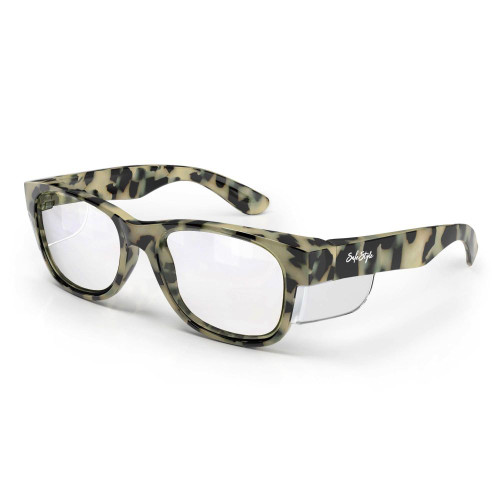 CLASSICS SAFETY GLASSES MILKY TORTS FRAME / CLEAR LENS