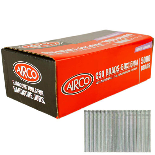 50MMX1.6MM C SERIES Z/P BRADS 5000PK