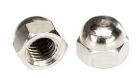 3/16 BSW NICKEL PLATED BRASS DOME NUT