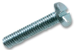 M6X10MM M/S Z/P PAN SLOT METAL THREAD