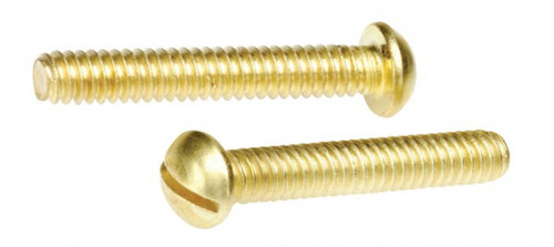1/8X3/4 BSW BRASS ROUND SLOT METAL THREAD