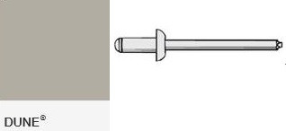 AS4-3 ALUMINIUM / STEEL RIVETS DUNE 100PK