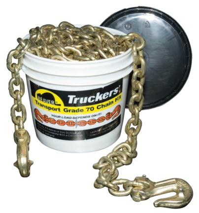 8MMX6METRE LOAD CHAIN WITH GRAB HOOKS 3.8TON
