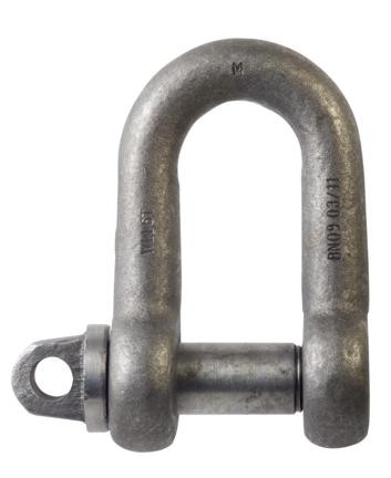 13MMX16MM .75TON GRADE M LARGE BLACK DEE SHACKLE