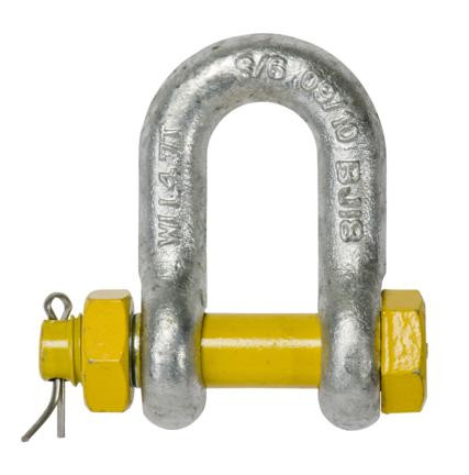 25MMX29MM 8.5TON SAFETY PIN HDG GRADE S DEE SHACKLE