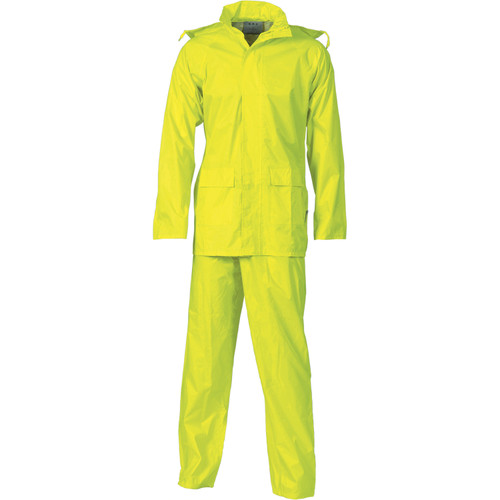 5XL YELLOW RAIN SET IN BAG ( JACKET, PANT )