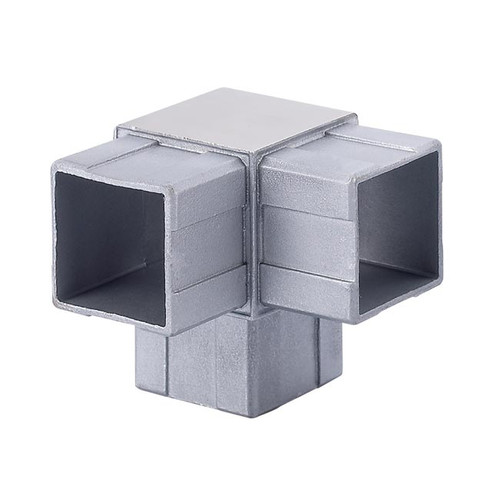 SQUARE TUBE 90DEG TEE 2" S/S 316