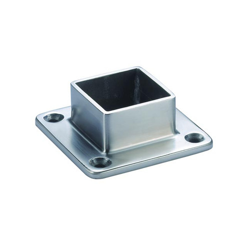 SQUARE TUBE 4 HOLE FLANGE 2" S/S 316