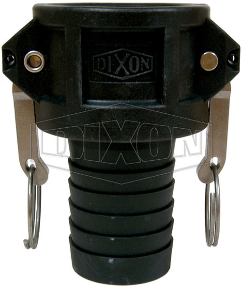 100MM TYPE C POLY FEMALE CAMLOCK TO HOSE TAIL