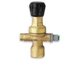 REGULATOR WITH FLOW GUAGE TO SUIT DISPOSABLE GAS BOTTLES