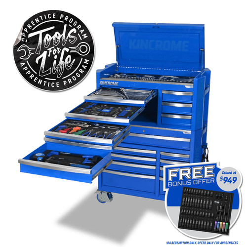 332PCE 17 DRAWERS 42\" CONTOUR WORKSHOP TOOL KIT