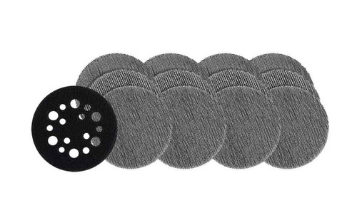 4PK 75MM (3\") ASSORTED POWERGRID H&L SANDING DISCS &1XPAD