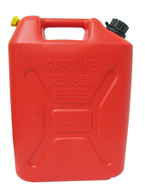 20LTR RED PETROL PLASTIC FUEL JERRY CAN
