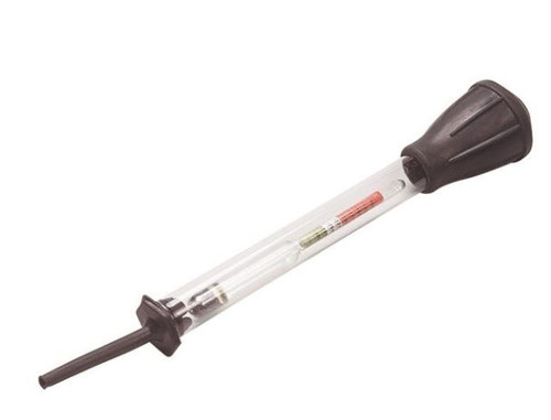 LEAD BATTERY HYDROMETER WITH COLOUR CODED FLOAT
