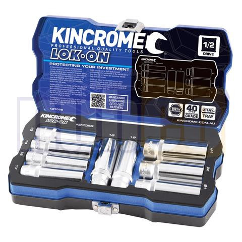 9PCE 13-24MM 1/2\" DR METRIC DEEP LOK ON SOCKET SET