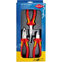 3PCE 1000V ELECTRO SAFETY PACK PLIER SET