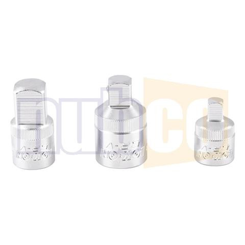 3PCE 1/4,3/8,1/2\" DR LOK ON SOCKET ADAPTER SET