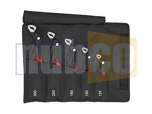 5PCE COBRA WATER PUMP PLIER SET IN WALLET