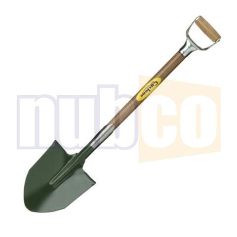 4WD/CAMPING SHOVEL WITH SHORT TIMBER SHAFT AND GALV D HANDLE