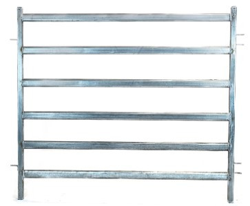 YARD PANEL RAIL 79MM OVAL X 40 X 2.0MM 1830H X 2100W - 6RAIL