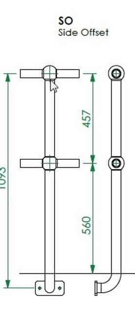 STANCHION SIDE DOSO RIGHT GALV