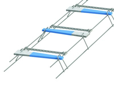 PD3 DOWEL CRADLE 10MM @ 450 CENTRES T/S 165-185MM SLAB GALV