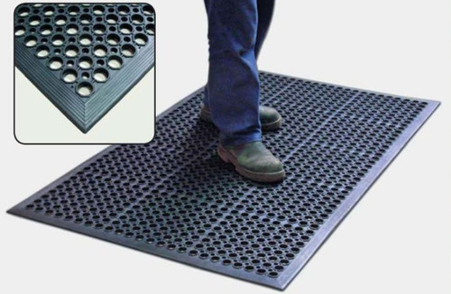 ANTI-FATIGUE INDUSTRIAL MAT - BLACK 900 X 1500MM