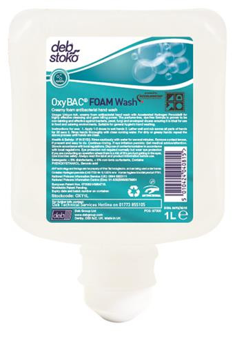 1LTR OXYBAC ANTIBACTERIAL FOAM HAND WASH CARTRIDGE