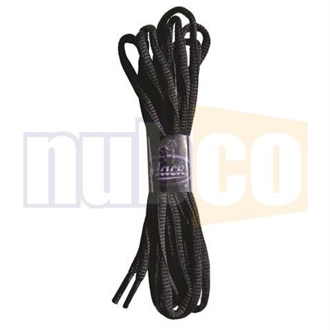 BLACK ROUND BOOT LACES