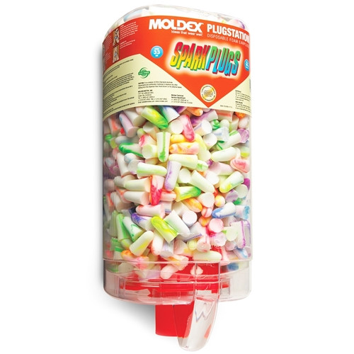 500PK 'SPARKPLUG' EAR PLUG DISPENSER STATION UNCORDED