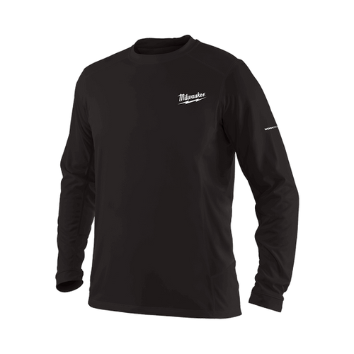 MED BLACK WORKSKIN LIGHT LONG SLEEVE SHIRT