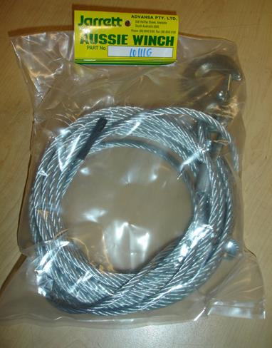 7.5M X 6MM REPLACEMENT CABLE & SNAP HOOK