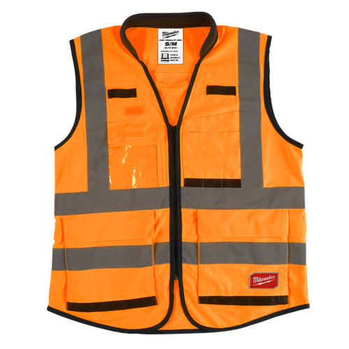 SIZE 2XL/4XL PREMIUM HI-VIS ORANGE VEST