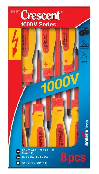 8PCE 1000VOLT VDE SCREWDRIVER SET