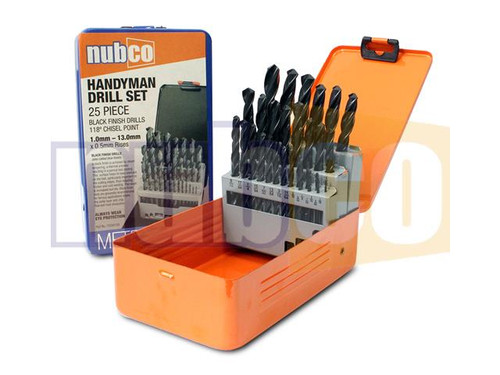  25PCE 1/16-1/2 IMP HANDYMAN DRILL SET