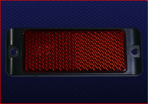 85X31MM SCREW ON RED REFLECTOR 2PK