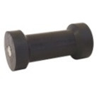 6" BLACK KEEL BOAT ROLLER TO SUIT F/GLASS BOAT