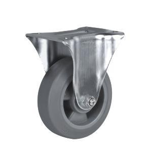 150MM 145KG CAP RIGID CASTOR NON MARKING GREY RUBBER WHEEL