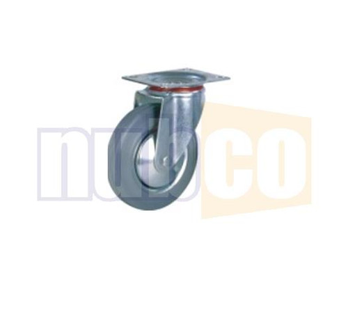 100MM 70KG CAP SWIVEL CASTOR NON MARKING GREY RUBBER WHEEL