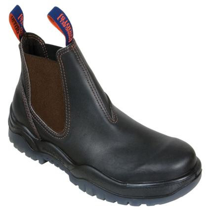 SIZE 4 ELASTIC SIDE NON SAFETY BOOT CLARET